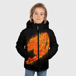 Куртка зимняя для мальчика FAIRY TAIL ХВОСТ ФЕИ, цвет: 3D-черный — фото 2