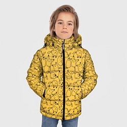 Куртка зимняя для мальчика Покемон Пикачу, цвет: 3D-светло-серый — фото 2