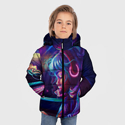 Куртка зимняя для мальчика ДОМА, цвет: 3D-черный — фото 2