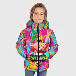 Куртка зимняя для мальчика BRAWL STARS SPROUT TROPICAL, цвет: 3D-черный — фото 2