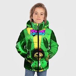 Куртка зимняя для мальчика Brawl STARS, цвет: 3D-черный — фото 2