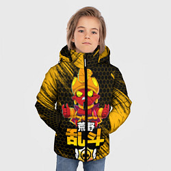 Куртка зимняя для мальчика Злой Джин BRAWL STARS, цвет: 3D-черный — фото 2