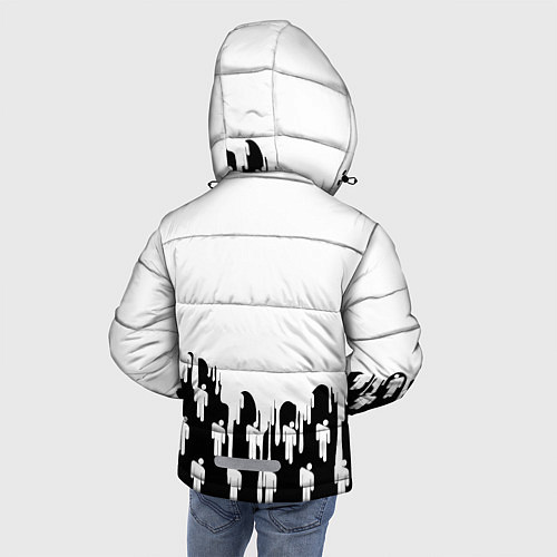 Зимняя куртка для мальчика BILLIE EILISH БИЛЛИ АЙЛИШ / 3D-Красный – фото 4