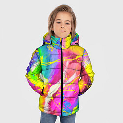 Куртка зимняя для мальчика ТИ-ДАЙ, цвет: 3D-светло-серый — фото 2