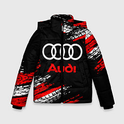 Куртка зимняя для мальчика AUDI, цвет: 3D-красный