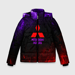 Куртка зимняя для мальчика Mitsubishi, цвет: 3D-черный