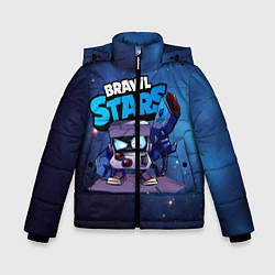 Куртка зимняя для мальчика 8 bit blue brawl stars 8 бит, цвет: 3D-красный