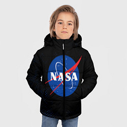 Куртка зимняя для мальчика NASA НАСА, цвет: 3D-черный — фото 2