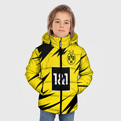 Куртка зимняя для мальчика HAALAND Borussia Dortmund, цвет: 3D-черный — фото 2