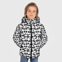 Куртка зимняя для мальчика ПАНДЫ, цвет: 3D-черный — фото 2