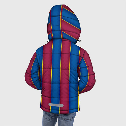 Зимняя куртка для мальчика FC Barcelona 2021 / 3D-Красный – фото 4