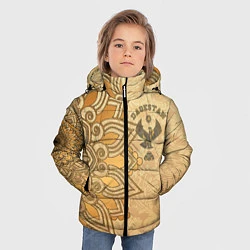 Куртка зимняя для мальчика Дагестан в золоте, цвет: 3D-черный — фото 2
