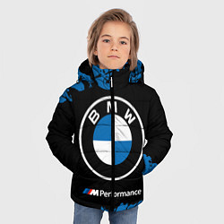 Куртка зимняя для мальчика BMW БМВ, цвет: 3D-красный — фото 2