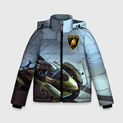 Куртка зимняя для мальчика Lamborghini - motorsport extreme, цвет: 3D-черный