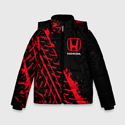 Куртка зимняя для мальчика HONDA ХОНДА, цвет: 3D-красный