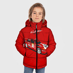 Куртка зимняя для мальчика Mitsubishi Lancer Evolution VI, цвет: 3D-черный — фото 2
