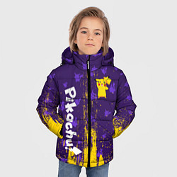 Куртка зимняя для мальчика ПИКАЧУ PIKACHU, цвет: 3D-черный — фото 2