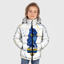 Куртка зимняя для мальчика BRAWL STARS CROW ВОРОН, цвет: 3D-светло-серый — фото 2