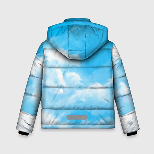 Зимняя куртка для мальчика Лиса и небеса / 3D-Черный – фото 2