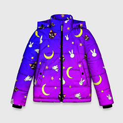 Куртка зимняя для мальчика СЭЙЛОР МУН, цвет: 3D-черный