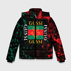Куртка зимняя для мальчика GUSSI ГУСИ, цвет: 3D-красный