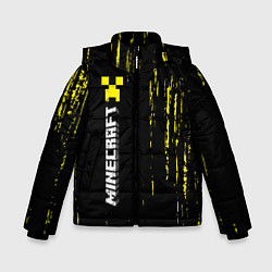 Куртка зимняя для мальчика MINECRAFT МАЙНКРАФТ, цвет: 3D-черный