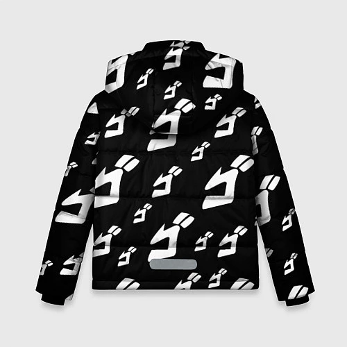 Зимняя куртка для мальчика JoJo Bizarre Adventure / 3D-Черный – фото 2