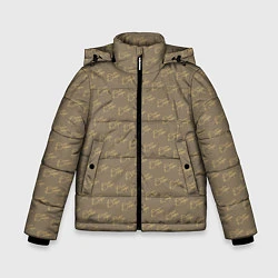 Куртка зимняя для мальчика Будь Добрее, цвет: 3D-черный