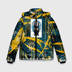Куртка зимняя для мальчика Безликий, цвет: 3D-черный
