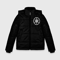 Куртка зимняя для мальчика Yamaha на спине, цвет: 3D-черный