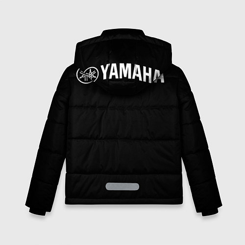 Зимняя куртка для мальчика Yamaha на спине / 3D-Черный – фото 2