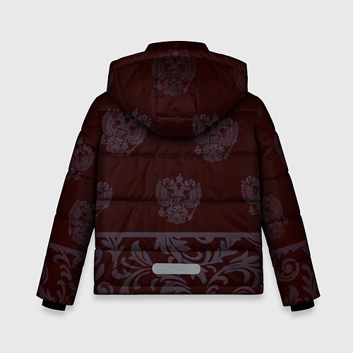 Зимняя куртка для мальчика Герб / 3D-Черный – фото 2