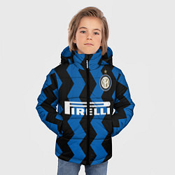 Куртка зимняя для мальчика Лукаку 2021 Домашняя форма, цвет: 3D-черный — фото 2