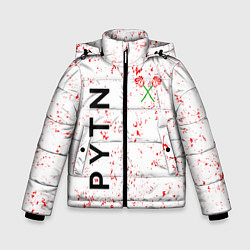 Куртка зимняя для мальчика PAYTON MOORMIER ПЕЙТОН, цвет: 3D-черный