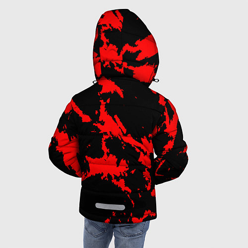 Зимняя куртка для мальчика Красный на черном / 3D-Красный – фото 4