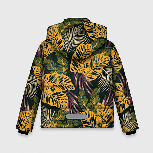 Зимняя куртка для мальчика Тропический лес / 3D-Черный – фото 2
