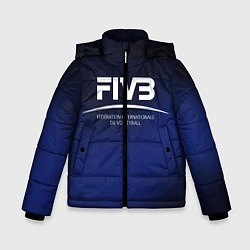 Куртка зимняя для мальчика FIVB Volleyball, цвет: 3D-черный