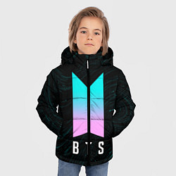 Куртка зимняя для мальчика BTS БТС, цвет: 3D-красный — фото 2