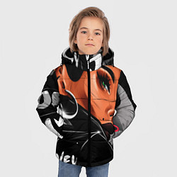Куртка зимняя для мальчика Money, money, цвет: 3D-черный — фото 2