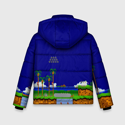 Зимняя куртка для мальчика Sonic / 3D-Черный – фото 2