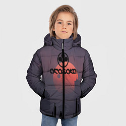 Куртка зимняя для мальчика Cyberpunk 2077 - Arasaka, цвет: 3D-черный — фото 2