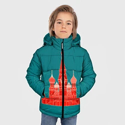 Куртка зимняя для мальчика Москва, цвет: 3D-светло-серый — фото 2
