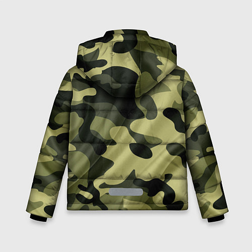 Зимняя куртка для мальчика Милитари / 3D-Черный – фото 2