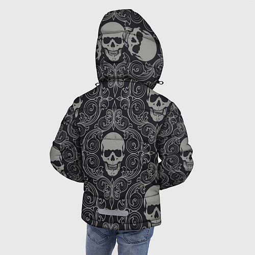 Зимняя куртка для мальчика Skulls / 3D-Светло-серый – фото 4