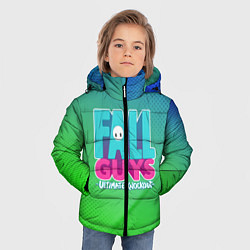 Куртка зимняя для мальчика FALL GUYS, цвет: 3D-черный — фото 2