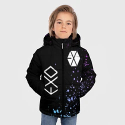 Куртка зимняя для мальчика EXO BAND, цвет: 3D-черный — фото 2