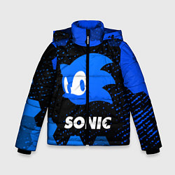 Куртка зимняя для мальчика СОНИК SONIC, цвет: 3D-черный