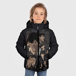 Куртка зимняя для мальчика Острые козырьки, цвет: 3D-светло-серый — фото 2