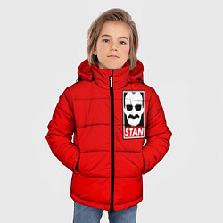 Куртка зимняя для мальчика STAN LEE, цвет: 3D-черный — фото 2
