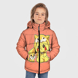 Куртка зимняя для мальчика Pikachu Pika Pika, цвет: 3D-красный — фото 2